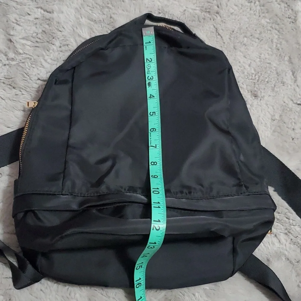 Black nylon mini backpack - Picture 8 of 9